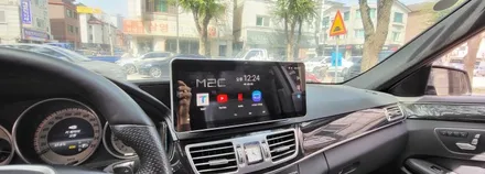 분당벤츠전문점 카알터 E클래스 E220 모니터 블랙아웃 먹화면 국산 12.3모니터 교체 안드로이드 카블릿 M2C200PLUS 교체  중국산 카플레이 안드로이드오토 올인원보다 편리함 / 성남 분당구 정자동
