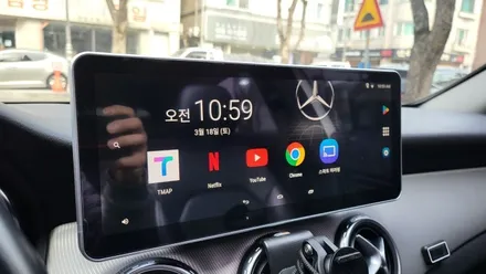분당벤츠전문 카알터 GLA X156 GLA200 국산 12.3 모니터교체 안드로이드 네비게이션 M2C200PLUS AUX코딩 NTG-4500AB 고장교체 / 성남 분당구 정자동