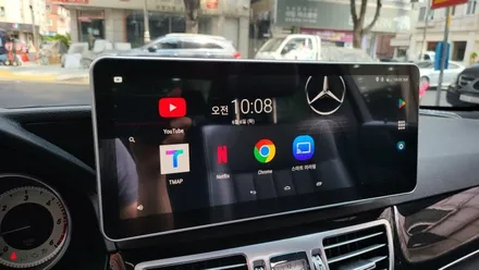 벤츠 2016 W212 E220 내비게이션 블랙아웃 고장 안드로이드 M2C200PLUS 12.3인치 모니터교체 후방카메라교체 전문점 / 성남 분당구 정자동