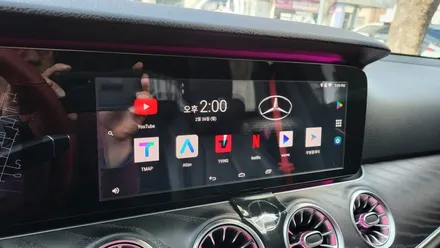 벤츠 W213 E300 순정 엠비언트 고장수리 터치모니터변경 국산 안드로이드 M2C200APLUS USBAUX 순정GPS연동 무선 LTE WiFi 분당 판교 벤츠전문 카알터 / 성남 분당구 정자동