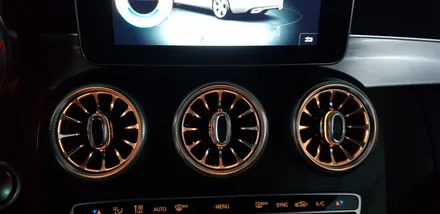 [분당 벤츠 전문점] 벤츠 C205 C200쿠페 순정급 전면 송풍구 엠비언트 교체 작업 / 성남 분당구 정자동