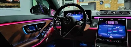[분당벤츠전문점] 벤츠 S클래스 W223 S580  액티브엠비언트 시공 / 성남 분당구 정자동