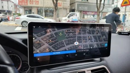 벤츠 E350 카브리올레 국산 안드로이드 M2C200PLUS 네비게이션 국산 12.3 와이드모니터 교체 분당 판교 카알터 / 성남 분당구 정자동