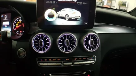 [분당벤츠전문점] 벤츠 X253 2018년식 GLC300 쿠페 전면송풍구 엠비언트 리어송품구 엠비언트 교체 작업 / 성남 분당구 정자동