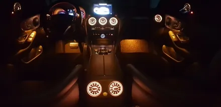 [분당벤츠전문점] 벤츠 C클래스 W205 C200쿠페 순정 송풍구탈거 순정형 전면송풍구 엠비언트 + 2열 송풍구 엠비언트 교체 / 성남 분당구 정자동