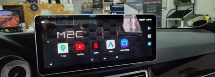 [분당벤츠전문점] 벤츠 E클래스 W212 E250 2014년식 국산 안드로이드 M2C200플러스 네비게이션 국산 12.3인치 모니터 교체 / 성남 분당구 정자동