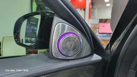 W213 E350 AMG Line 블랙유광 세로그릴교체 부메스터 3D 전동트위터 교체 / 성남 분당구 정자동