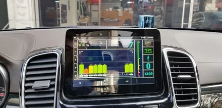 [분당벤츠전문점] 벤츠 GLS클래스 X166 GLS500 국산 안드로이드 카블릿M2C200 셋탑 네비게이션 매립+무선공유기 설치+국산 USB AUX+순정 리어모니터 연동 / 성남 분당구 정자동