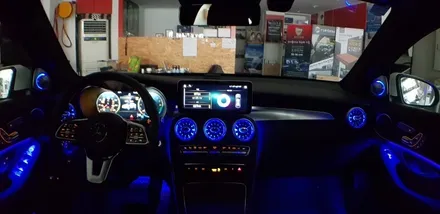 [분당벤츠전문점] 벤츠 X253 GLC300e 쿠페 부메스터3D 전동트위터 교체 전면 송풍구 엠비언트 교체 / 성남 분당구 정자동