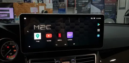 [분당벤츠전문점] 벤츠 E클래스 W212 E220 2015년식 현대모비스 NTG-4500CE 순정모니터 고장 탈거 M2C200플러스 안드로이드 네비게이션 국산 고해상도 12.3인치 / 성남 분당구 정자동