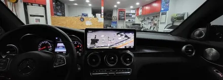 [분당벤츠전문점] 벤츠 GLC X253 GLC220d 2017년식 국산12.3인치 모니터 교체 국산 안드로이드 M2C200플러스 교체 AUX코딩 순정 GPS연동 파크라케이블 통신비 / 성남 분당구 정자동