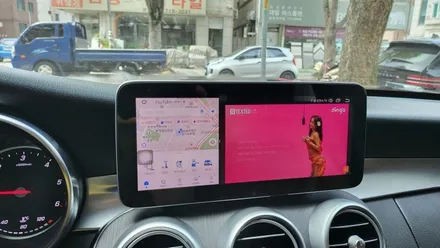 벤츠 C클래스 페이스리프트 10.2인치 터치스크린변경 안드로이드11 NV700 아틀란V5 네비게이션 카플레이 안드로이드오토 USBAUX / 성남 분당구 정자동