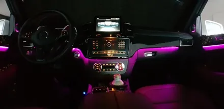 [분당 벤츠 전문점] X166 GLS350 부메스터 3D 전동트위터 교체, 순정 3색 엠비언트를 순정 12색 멀티컬러 적용 光량 5배 UPUP~~ 순정방식 그대로~~ 변경 작업 / 성남 분당구 정자동