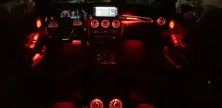 [분당벤츠전문점] 벤츠 A205 C200 카브리올레 전면송풍구엠비언트 2열송풍구엠비언트 데쉬보드 가로바 엠비언트 미드레인지 엠비언트 / 성남 분당구 정자동