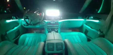 [분당벤츠전문점] 벤츠 CLS W218 CLS350 2012년식 순정 3색 엠비언트를 순정 12색 멀티컬러 엠비언트 시공작업 / 성남 분당구 정자동