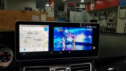 [분당벤츠전문점] 벤츠 E클래스 W212 E220 2016년식 안드로이드 M2C200플러스 국산 고해상도 12.3인치 모니터 교체 / 성남 분당구 정자동