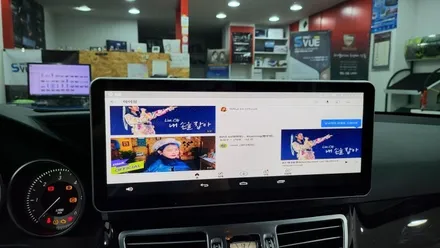[분당벤츠전문점] 벤츠 E클래스 W212 E220 2015년식 안드로이드 M2C200 네비게이션 국산 고해상도 12.3인치 모니터 교체 / 성남 분당구 정자동