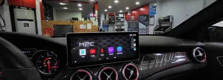 [분당벤츠전문점] 벤츠 GLA X156 GLA45 AMG 2015년식 안드로이드 M2C200플러스 네비게이션 국산 12.3인치 모니터 교체 / 성남 분당구 정자동