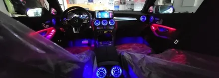 [분당벤츠전문점] 벤츠 GLC C253 GLC300e 쿠페 2021년식 신차패키지 부메스터 3D전동트위터 1열 송풍구엠비언트 2열 송풍구엠비언트 부메스터 미드레인지 커버교체 / 성남 분당구 정자동