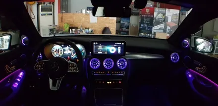 [분당벤츠전문점] 벤츠 X253 GLC300e 쿠페 부메스터3D 전동트위터 교체 전면 송풍구 엠비언트 교체 / 성남 분당구 정자동