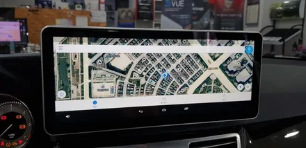 [분당벤츠전문점] 벤츠 W212 E220 2014년식 안드로이드 M2C200PLUS 네비게이션 국산 12.3인치 모니터 교체 AUX코딩 / 성남 분당구 정자동
