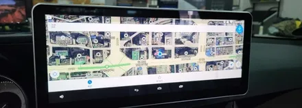 [분당벤츠전문점] 벤츠 E클래스 W212 E250 2014년식 국산 안드로이드 M2C200플러스 네비게이션 국산 12.3인치 모니터 교체 / 성남 분당구 정자동