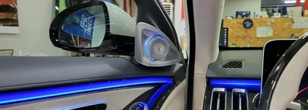 [분당벤츠전문점] 벤츠 S클래스 W223 S580 2022년식 독립적으로 사용하는 미디어장치(주행중 유튜브 넷플릭스 등등 시청됨) 부메스터 4D 전동트위터 교체 스타뷰S 탈거 주차 / 성남 분당구 정자동