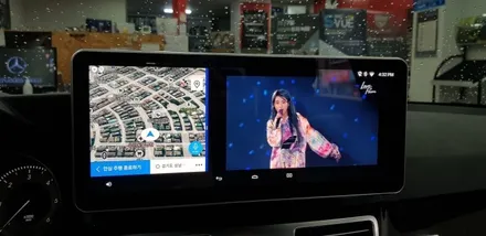 [분당벤츠전문점] 벤츠 E클래스 W212 E350 2016년식 안드로이드 M2C200플러스 네비게이션 국산 고해상도 12.3인치 와이드 모니터 교체 / 성남 분당구 정자동