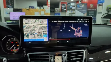 [분당벤츠전문점] 벤츠 E클래스 W212 E220 2015년식 안드로이드 M2C200 네비게이션 국산 고해상도 12.3인치 모니터 교체 / 성남 분당구 정자동