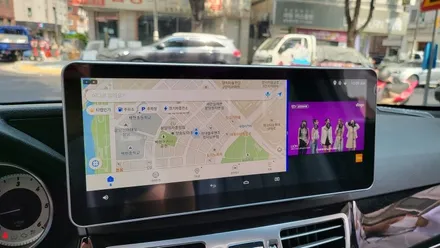 벤츠 2016 W212 E220 내비게이션 블랙아웃 고장 안드로이드 M2C200PLUS 12.3인치 모니터교체 후방카메라교체 전문점 / 성남 분당구 정자동