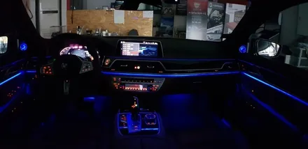 [분당수입차전문점] BMW 7시리즈 G11 740LI 2020년식 회오리 엠비언트, 미드스피커 엠비언트, 센터스피커 엠비언트 교체 / 성남 분당구 정자동