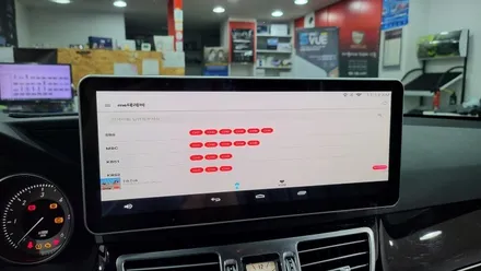 [분당벤츠전문점] 벤츠 E클래스 W212 E220 2015년식 안드로이드 M2C200 네비게이션 국산 고해상도 12.3인치 모니터 교체 / 성남 분당구 정자동