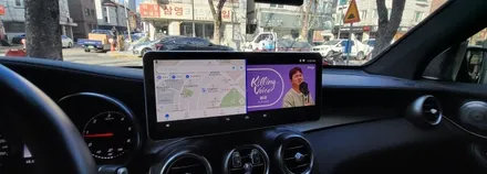 분당벤츠전문점 카알터 GLC X253 GLC300 M2C200PLUS 국산 12.3인치 모니터교체 AUX코딩 순정GPS연동 무선WiFi 중국산 올인원고장 탈거 작업후기 / 성남 분당구 정자동