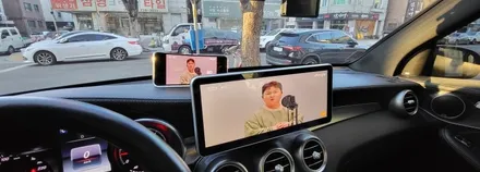 분당벤츠전문점 카알터 GLC X253 GLC220d 중국산 안드로이드 올인원고장 탈거 M2C200플러스 국산 12.3인치 모니터교체 순정GPS연동 작업후기 / 성남 분당구 정자동