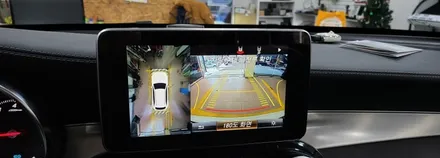 분당벤츠전문점 카알터 GLC350e 사이드미러 프레임파손 교체 사각지대개선 옵틱글래스 광각미러교체 국산 안드로이드 M2C200 AUX코딩 순정GPS연동 LTE 무선 WiFi / 성남 분당구 정자동