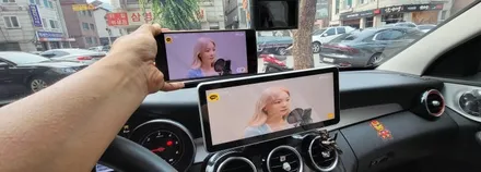 분당벤츠전문 C클래스 M2C200PLUS 국산12.3모니터교체 안드로이드 카플레이 안드로이드오토 W205 교체 후기 / 성남 분당구 정자동