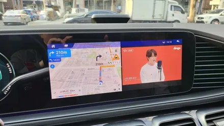 벤츠 W167 GLE400d 광각미러 교체 및 안드로이드올인원 무선 카플레이 안드로이드오토 A100 Android13 / 성남 분당구 정자동