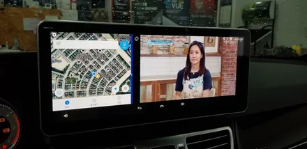 [분당벤츠전문점] 벤츠 E클래스 W212 E350 2016년식 안드로이드 M2C200플러스 네비게이션 국산 고해상도 12.3인치 와이드 모니터 교체 / 성남 분당구 정자동