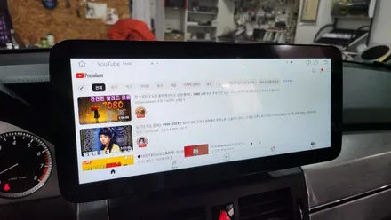 벤츠 GLK 중고차 국산 안드로이드올인원 내비게이션교체 NV700 카플레이 안드로이드오토 블랙박스교체 / 성남 분당구 정자동