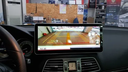 [분당벤츠전문점] 벤츠 A207 E200 카브리올레 국산 12.3인치 대화면 와이드 모니터 + 구글공식인증 안드로이드 카블릿 M2C100 설치 / 성남 분당구 정자동