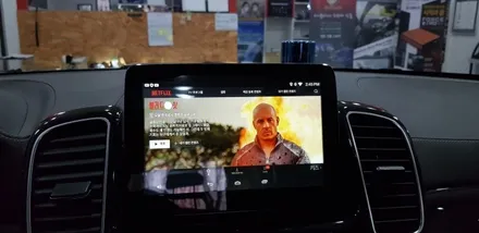 [분당벤츠전문점] 벤츠 GLS클래스 X166 GLS500 국산 안드로이드 카블릿M2C200 셋탑 네비게이션 매립+무선공유기 설치+국산 USB AUX+순정 리어모니터 연동 / 성남 분당구 정자동
