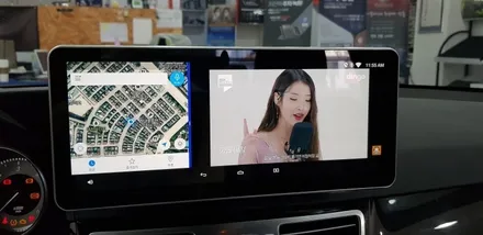[분당벤츠전문점] 벤츠 E클래스 W212 E220 안드로이드 M2C200 PLUS 국산 12.3인치 와이드 모니터 교체 휴대용무선 WiFi기기설치(통신비무료) / 성남 분당구 정자동