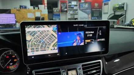 [분당벤츠전문점] 벤츠 E클래스 W212 E220 2015년식 안드로이드 M2C200 네비게이션 국산 고해상도 12.3인치 모니터 교체 / 성남 분당구 정자동