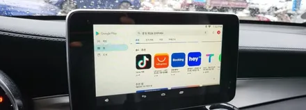 분당벤츠전문점 카알터 GLC350e 사이드미러 프레임파손 교체 사각지대개선 옵틱글래스 광각미러교체 국산 안드로이드 M2C200 AUX코딩 순정GPS연동 LTE 무선 WiFi / 성남 분당구 정자동