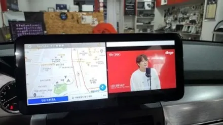 벤츠 GLK 중고차 국산 안드로이드올인원 내비게이션교체 NV700 카플레이 안드로이드오토 블랙박스교체 / 성남 분당구 정자동