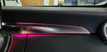 [분당벤츠전문점] 벤츠 C205 C63 AMG쿠페 M2C200플러스 국산12.3인치 모니터 AUX코딩 순정GPS연동 파크라케이블 순정64색변경 엠비언트 전면송풍구 엠비언트 리어송풍 / 성남 분당구 정자동