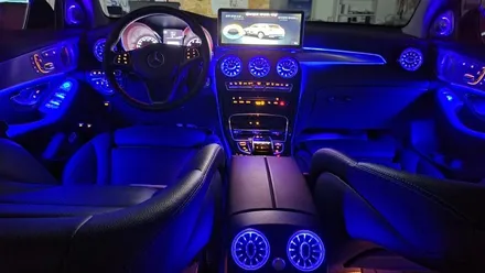 GLC350e 국산12.3 모니터교체 M2C200PLUS AUX코딩 순정GPS연동 파크라케이블 순정버튼 통풍시트 순정64색 엠비언트변경 데쉬보드엠비언트 송풍구엠비언트 / 성남 분당구 정자동
