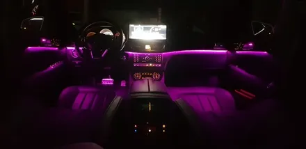 [분당벤츠전문점] 벤츠 CLS W218 CLS400 2017년식 순정 3색 엠비언트를 순정 12색 멀티컬러 엠비언트 시공작업 / 성남 분당구 정자동