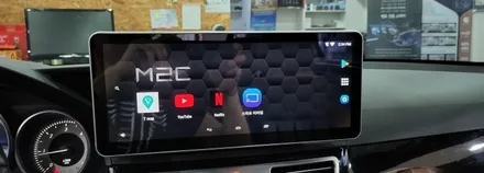 [분당벤츠전문점] 벤츠 E클래스 W212 E220 2014년식 중국산 안드로이드 모니터 탈거 국산 안드로이드 M2C200플러스 네비게이션 국산 고해상도 12.3인치 모니터 AUX코 / 성남 분당구 정자동