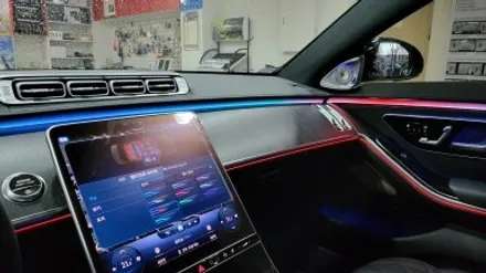 분당 벤츠전문 카알터 W223 S400d 액티브엠비엄트 4d전동트위터 옵틱글래스 광각사이드미러 교체 레트로핏 1인시공 / 성남 분당구 정자동